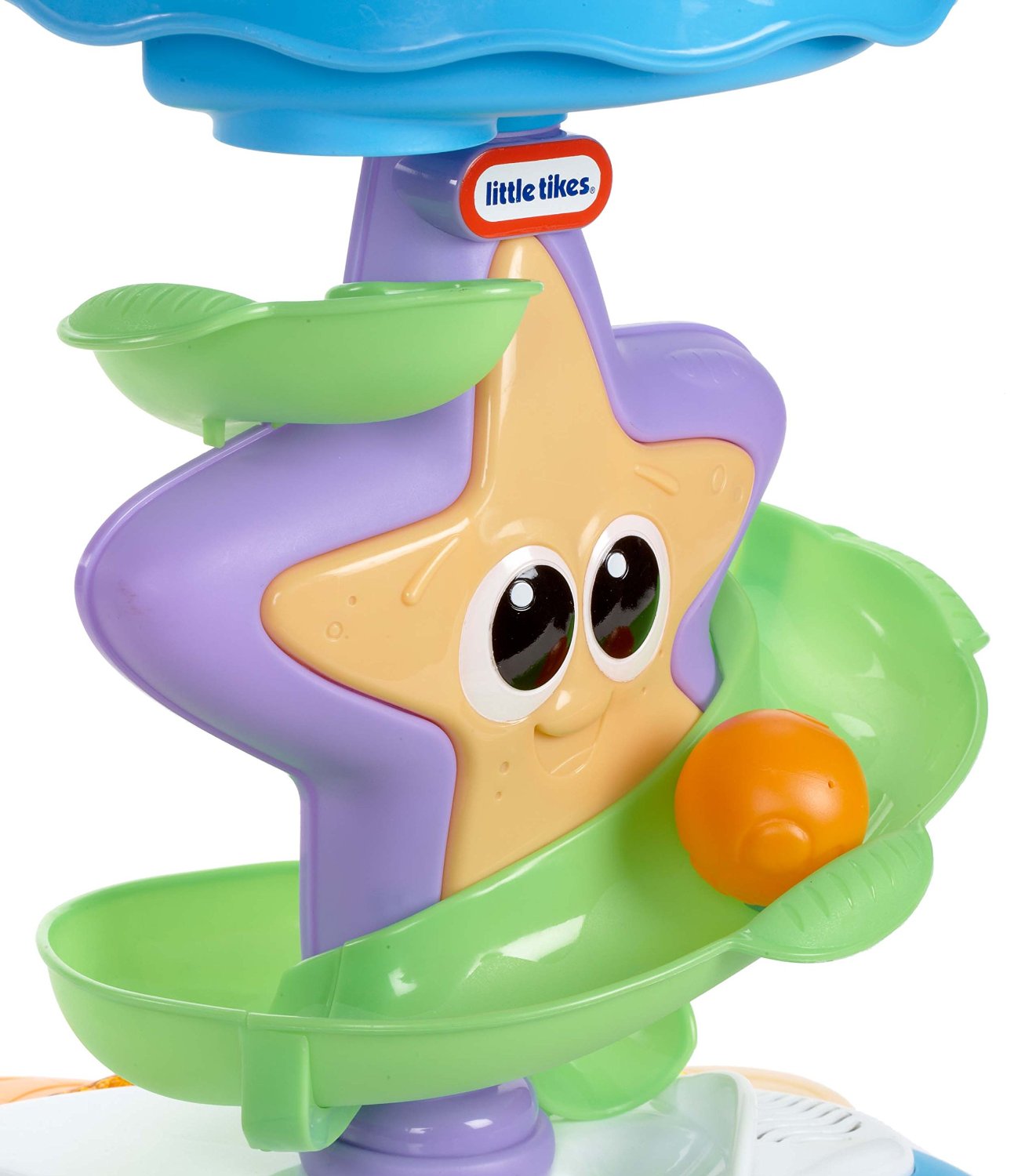 Интерактивная развивающая игрушка Морская звезда, с горкой-спиралью, звуковыми и световыми эффектами  